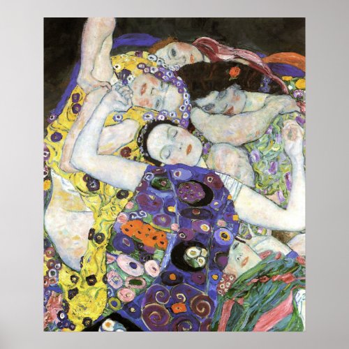 Gustav Klimt _ The Virgin Oil Poster