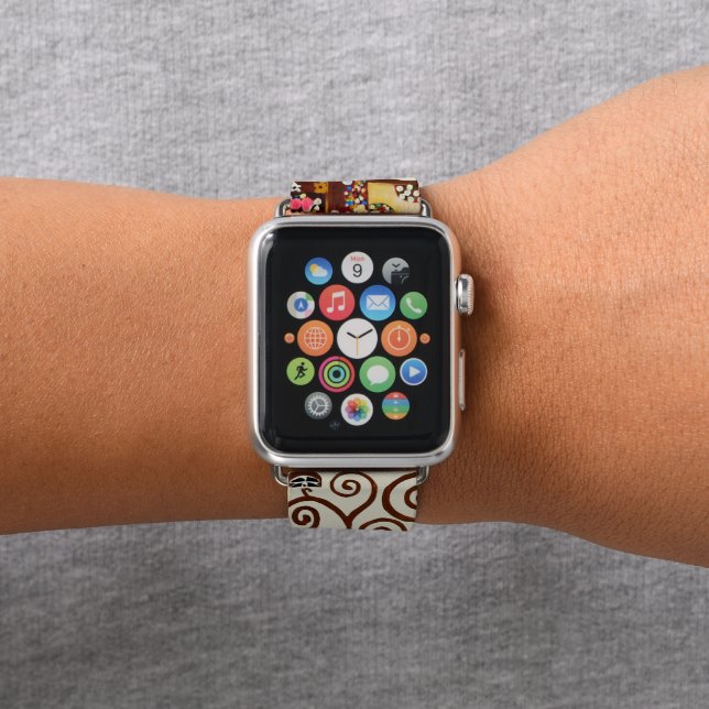 Gustav Klimt, Tree of Life Apple Watch Band (In Situ)