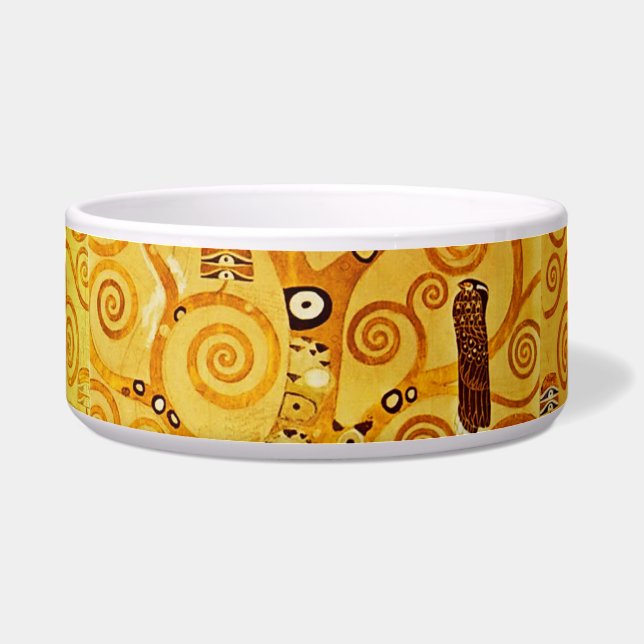 Gustav Klimt Tree of Life: Art Nouveau Symbolist Bowl (Front)
