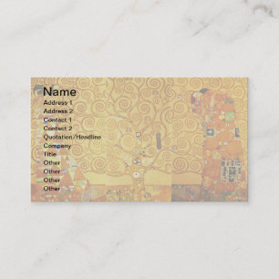 Gustav Klimt Tree of Life: Art Nouveau Symbolist Business Card