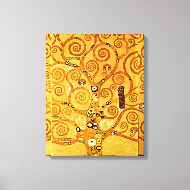 Gustav Klimt Tree of Life: Art Nouveau Symbolist Canvas Print (Front)