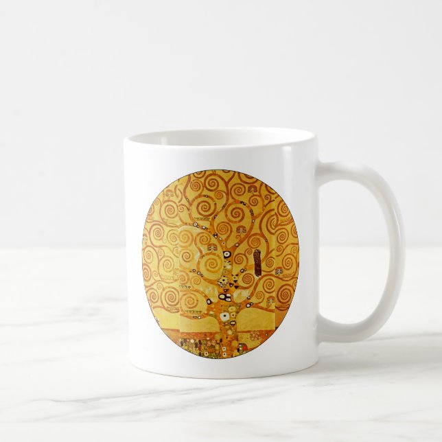 Gustav Klimt Tree of Life: Art Nouveau Symbolist Coffee Mug (Right)