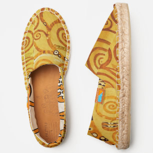 Gustav Klimt Tree of Life: Art Nouveau Symbolist Espadrilles