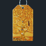 Gustav Klimt Tree of Life: Art Nouveau Symbolist Gift Tags<br><div class="desc">Elevate your space with this iconic masterpiece, Gustav Klimt's "Tree of Life" (from the Stoclet Frieze). This celebrated Art Nouveau artwork captivates with its swirling golden branches, intricate patterns, and symbolic motifs that represent life's journey, connection, and growth. Klimt's signature use of rich, shimmering gold, mosaic-like details, and abstract forms...</div>