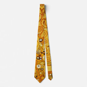 Gustav Klimt Tree of Life: Art Nouveau Symbolist Neck Tie