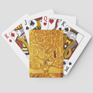 Gustav Klimt Tree of Life: Art Nouveau Symbolist Poker Cards