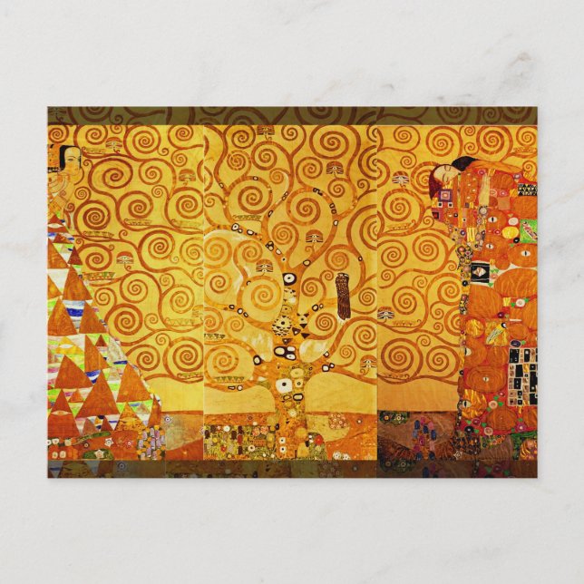 Gustav Klimt Tree of Life: Art Nouveau Symbolist Postcard (Front)