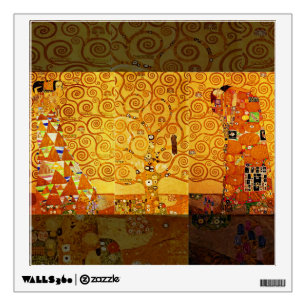Gustav Klimt Tree of Life: Art Nouveau Symbolist Wall Decal