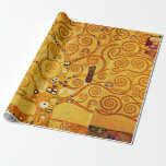 Gustav Klimt Tree of Life: Art Nouveau Symbolist Wrapping Paper