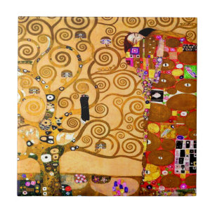 Gustav Klimt Tree of Life Ceramic Tile