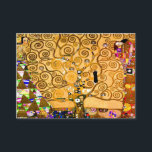 Gustav Klimt Tree of Life Enclosure Card<br><div class="desc">Enclosure Cards featuring Gustav Klimt’s mural The Tree of Life,  The Stoclet Frieze (1905-1911). It consists of three mosaics: The Expectation,  Knight,  and The Embrace. A beautiful woman,  a golden tree,  and two lovers in an embrace are depicted. A wonderful gift for fans of Art Nouveau and Austrian art.</div>