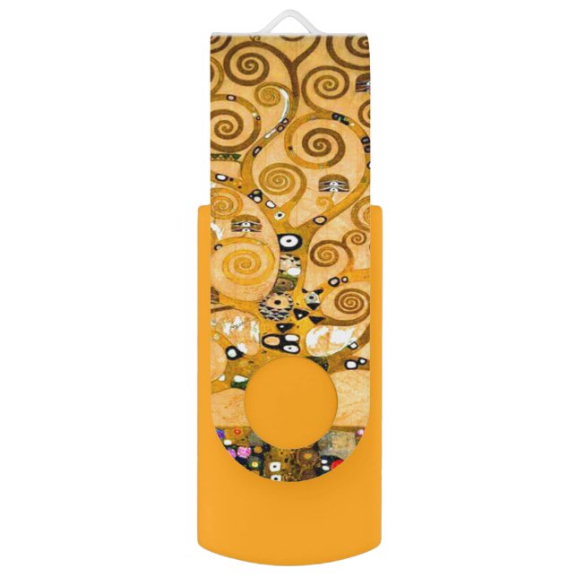 Gustav Klimt Tree of Life Flash Drive (Back (Vertical))