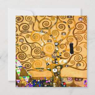 Gustav Klimt Tree of Life Invitation