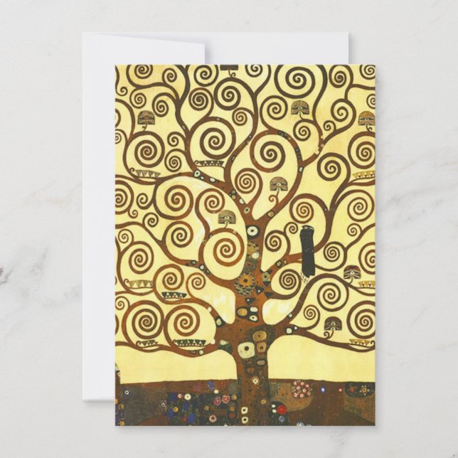 Gustav Klimt Tree of Life Invitations (Front)