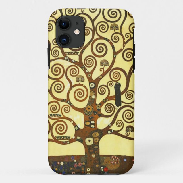 Gustav Klimt Tree of Life iPhone Case (Back)