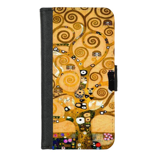 Gustav Klimt Tree of Life iPhone Wallet Case (Front)