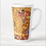 Gustav Klimt Tree of Life Latte Mug<br><div class="desc">Latte Mug featuring Gustav Klimt’s mural The Tree of Life,  The Stoclet Frieze (1905-1911). It consists of three mosaics: The Expectation,  Knight,  and The Embrace. A beautiful woman,  a golden tree,  and two lovers in an embrace are depicted. A wonderful gift for fans of Art Nouveau and Austrian art.</div>