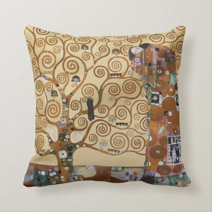 Gustav Klimt Tree Of Life Pillows