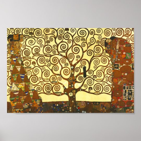 Gustav Klimt Tree Of Life Poster Zazzle Gustav Klimt Tree Of Life Poster