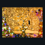 Gustav Klimt Tree of Life Poster<br><div class="desc">Poster featuring Gustav Klimt’s mural The Tree of Life,  The Stoclet Frieze (1905-1911). It consists of three mosaics: The Expectation,  Knight,  and The Embrace. A beautiful woman,  a golden tree,  and two lovers in an embrace are depicted. A wonderful gift for fans of Art Nouveau and Austrian art.</div>