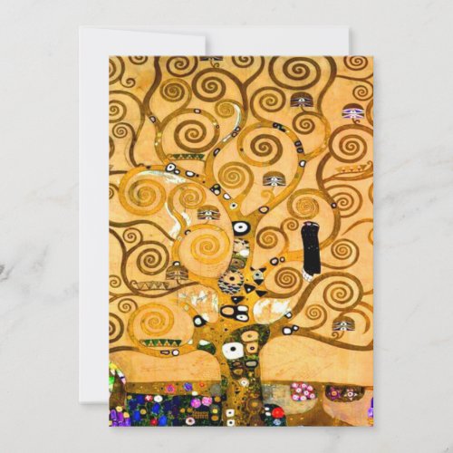 Gustav Klimt Tree of Life Save The Date