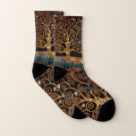 Gustav Klimt, Tree of Life, Socks<br><div class="desc">Gustav Klimt,  Tree of Life,  Socks</div>