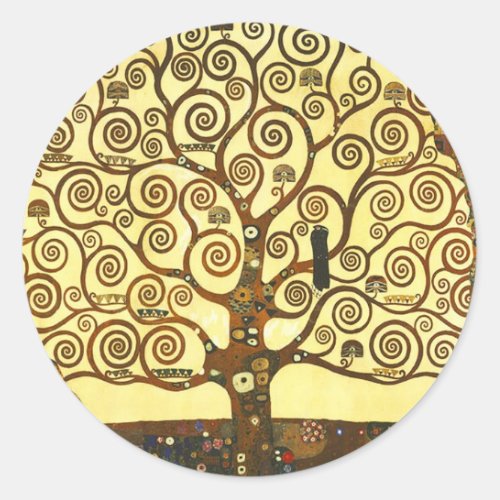 Gustav Klimt Tree of Life Stickers