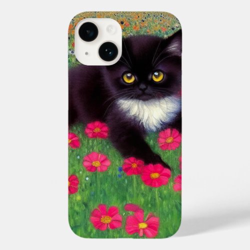 Gustav Klimt Tuxedo Cat Case_Mate iPhone 14 Case