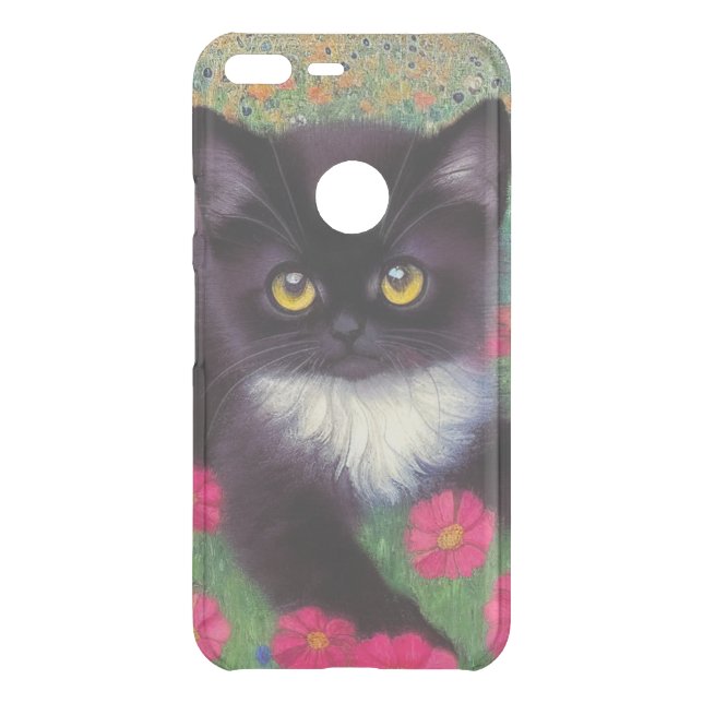 Gustav Klimt Tuxedo Cat Uncommon Google Pixel XL Case (Back)