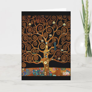 Gustav Klimt Under the Tree of Life Card