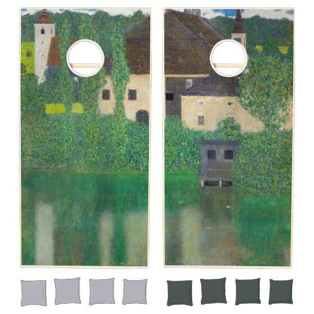 Gustav Klimt - Water Castle Cornhole Set (Set)