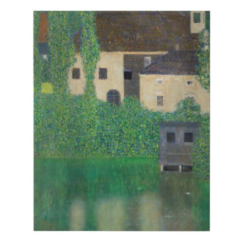 Gustav Klimt _ Water Castle Faux Canvas Print
