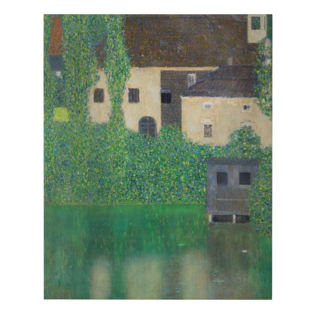 Gustav Klimt - Water Castle Faux Canvas Print (Front)
