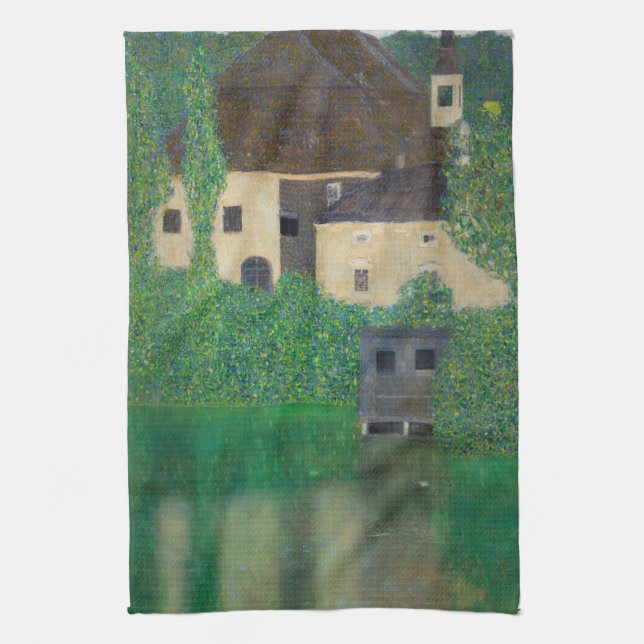 Gustav Klimt - Water Castle Kitchen Towel (Vertical)