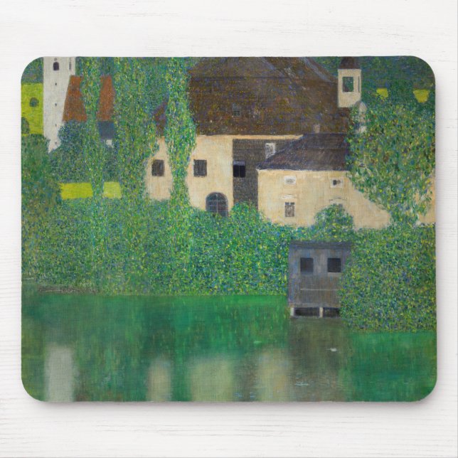 Gustav Klimt - Water Castle Mouse Pad (Front)