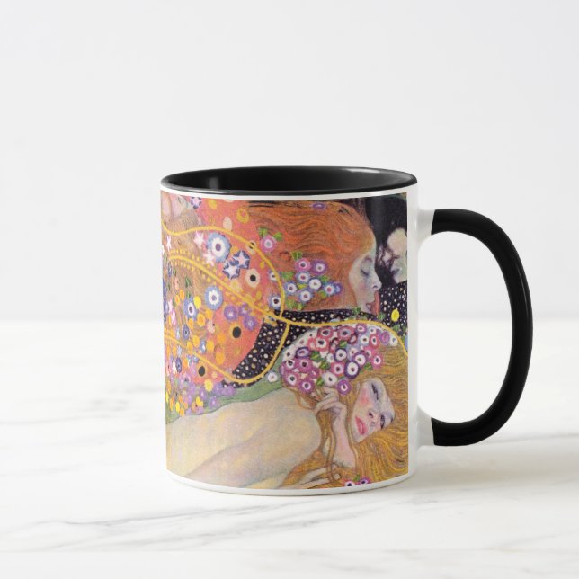 Gustav Klimt Water Serpents Art Mug (Right)