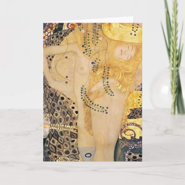 Gustav Klimt - Water Serpents I Card (Front)