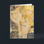 Gustav Klimt - Water Serpents I Card<br><div class="desc">Water Serpents I / The Hydra - Gustav Klimt,  Tempera and watercolor on parchment,  1904-1907</div>