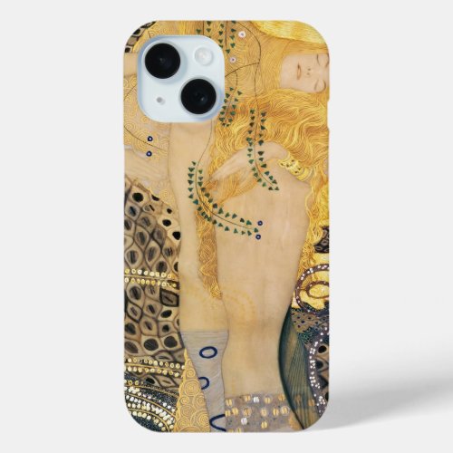 Gustav Klimt _ Water Serpents I iPhone 15 Case