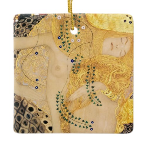 Gustav Klimt - Water Serpents I Ceramic Ornament
