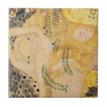 Gustav Klimt - Water Serpents I Ceramic Tile<br><div class="desc">Water Serpents I / The Hydra - Gustav Klimt,  Tempera and watercolor on parchment,  1904-1907</div>