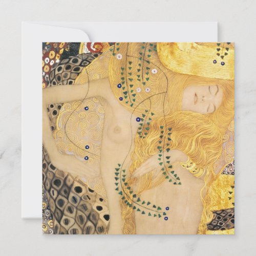 Gustav Klimt _ Water Serpents I Invitation