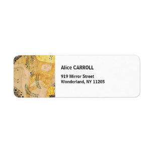 Gustav Klimt - Water Serpents I Label