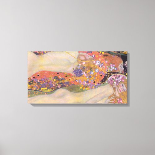 Gustav Klimt Water Serpents II Canvas Print