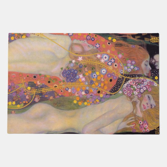 Gustav Klimt - Water Serpents II Doormat (Front)