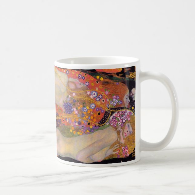 Gustav Klimt , "Water Serpents II (girlfriends)" Coffee Mug (Right)