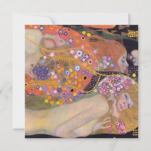 Gustav Klimt - Water Serpents II Invitation