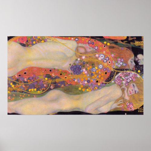 Gustav Klimt _ Water Serpents II Poster