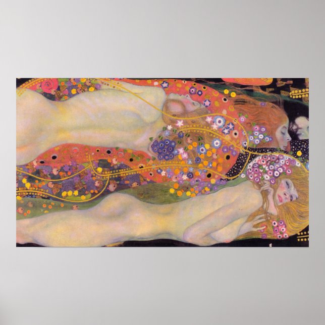 Gustav Klimt - Water Serpents II Poster (Front)