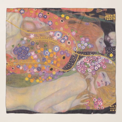 Gustav Klimt _ Water Serpents II Scarf